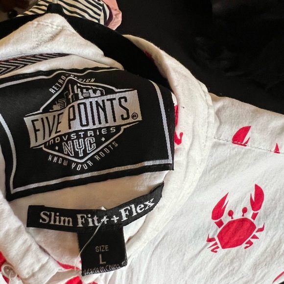 Nyc five points- Button up shirt, short sleeve, Large - Picture 2 of 2